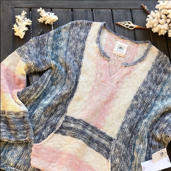 🌴🌼RIP CURL- MONTAUK SWEATER PONCHO SWEATER 🌼🌴 - Picture 8 of 11